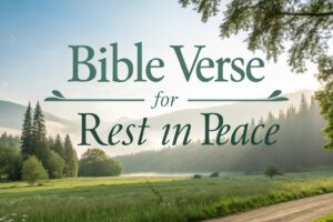 bible verse for rest in peace