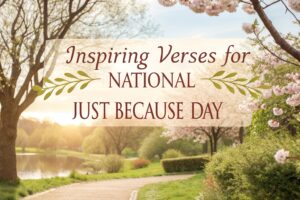 Inspiring Verses for National Just Because Day
