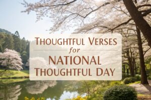 Thoughtful Verses for National Thoughtful Day